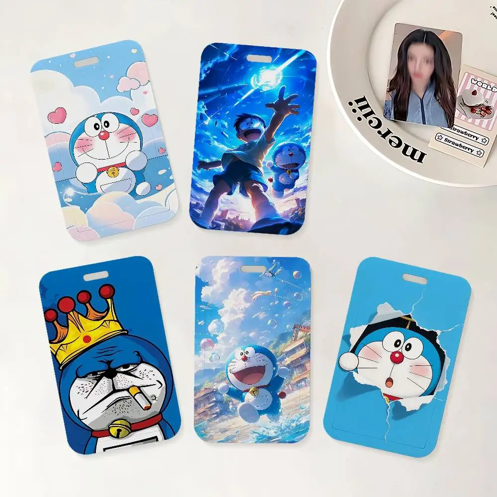 

Cartoon Cute D-DoraemonS ID Badge Holder With Lanyard Neck Strap For Office School Name Card Credentials Case