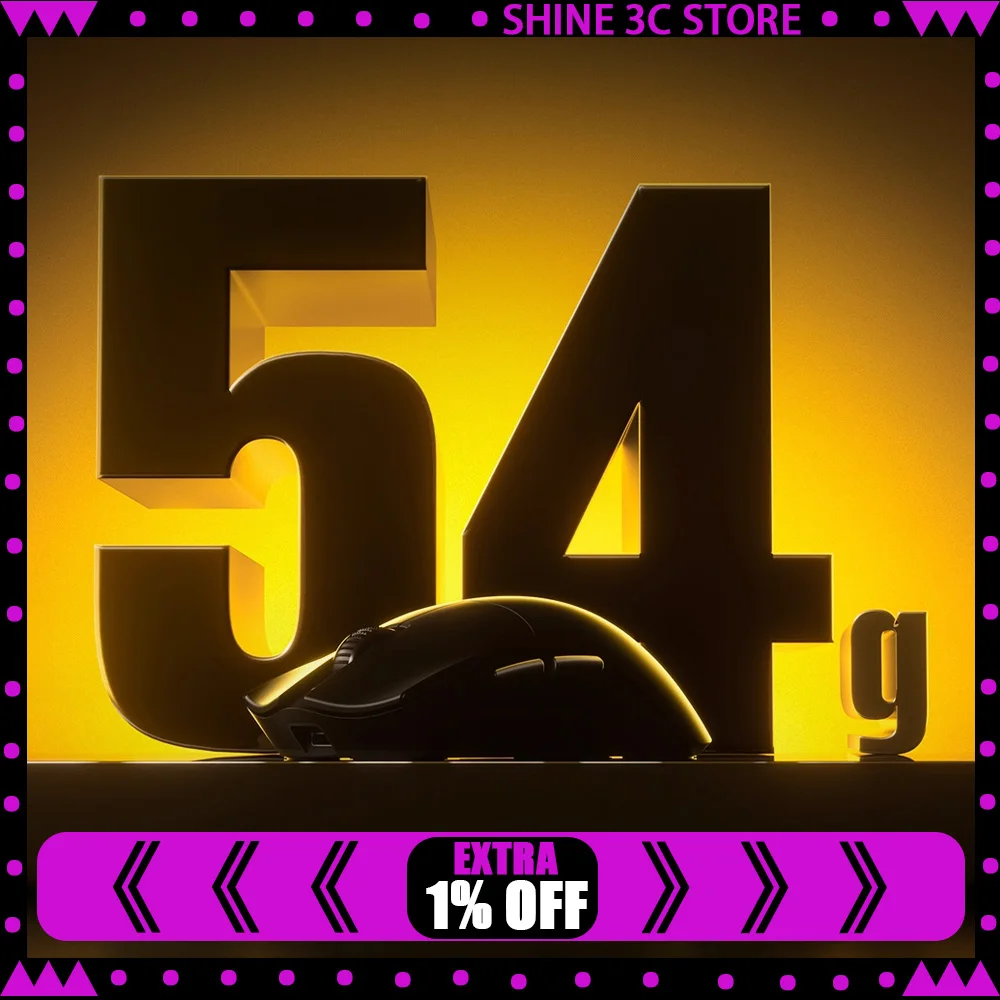 

Мышь ATK Blazing Sky X1 V2, трехрежимная беспроводная мышь Paw3395/Paw3950, 8000 Гц, легкие игровые мыши, аксессуар для ПК для CS Valorant