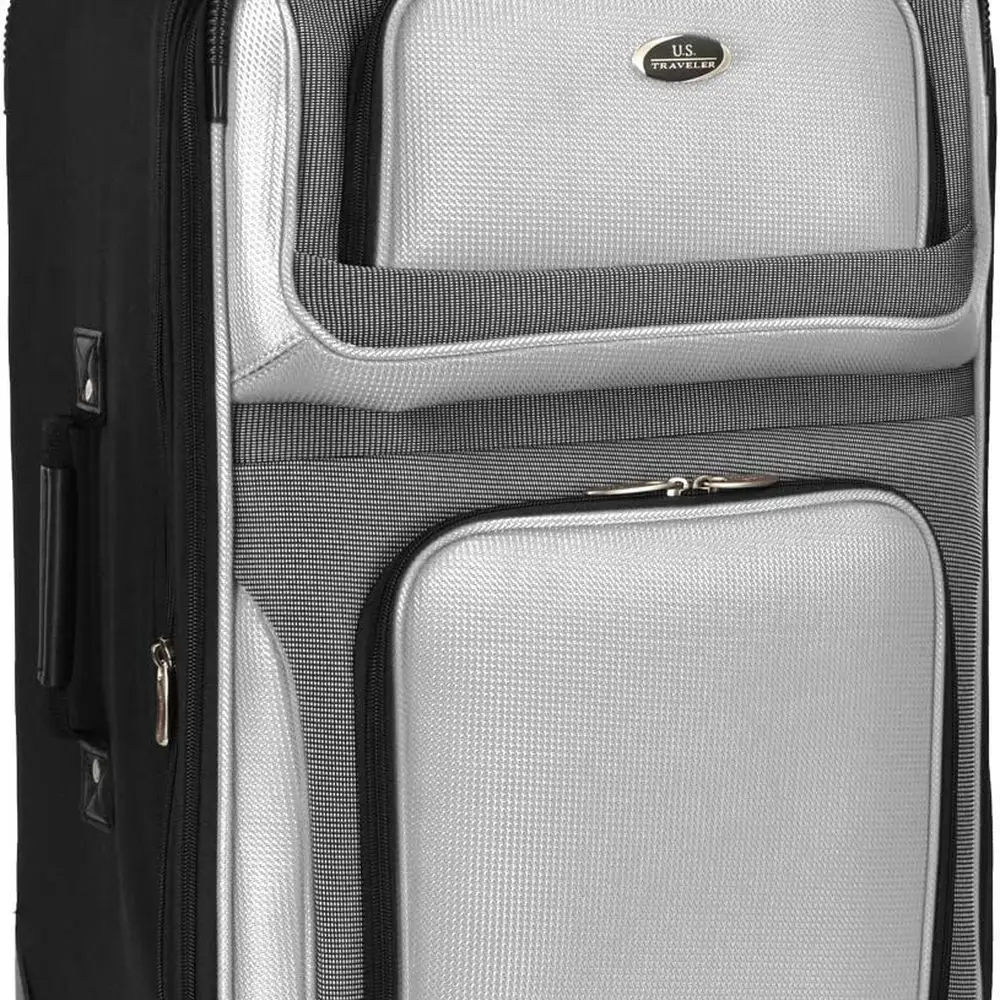 New York Traveler 4-Piece Gray Expandable Luggage Set