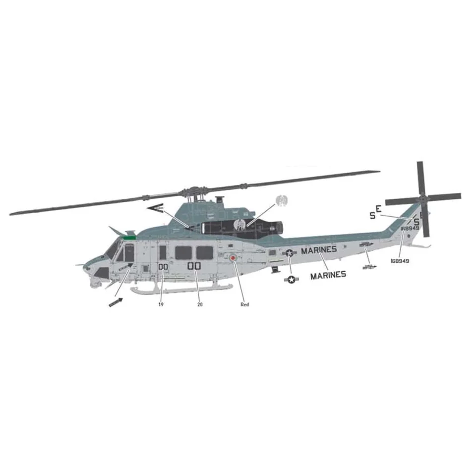 アカデミー AC12138 1/35 UH-1Y ヴェノム アセンブリ航空機