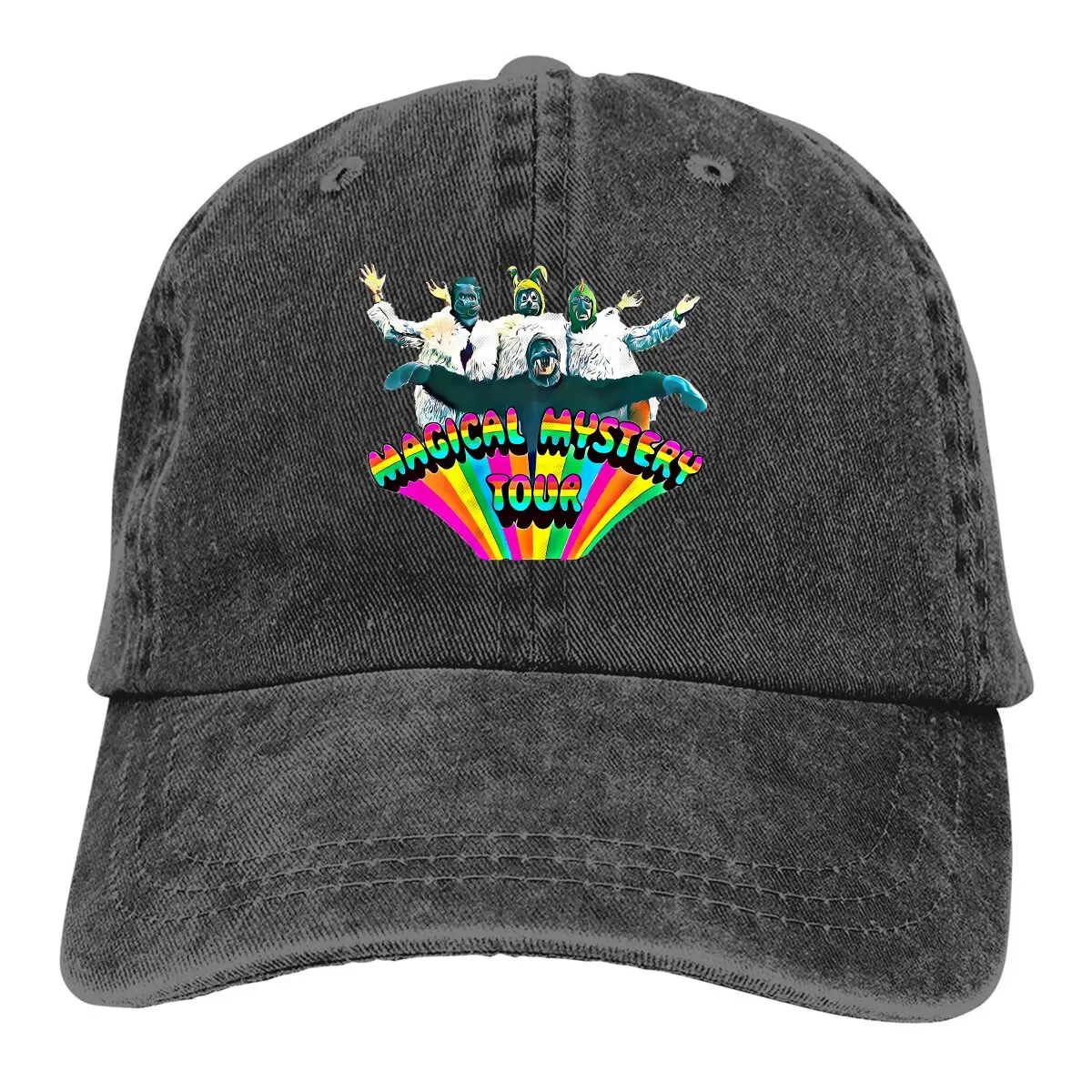 Summer Cap Sun Visor Vintage Retro Magical Mystery Tour Album Cover Colored Hip Hop Caps The Beatle Band Cowboy Hat Peaked Hats