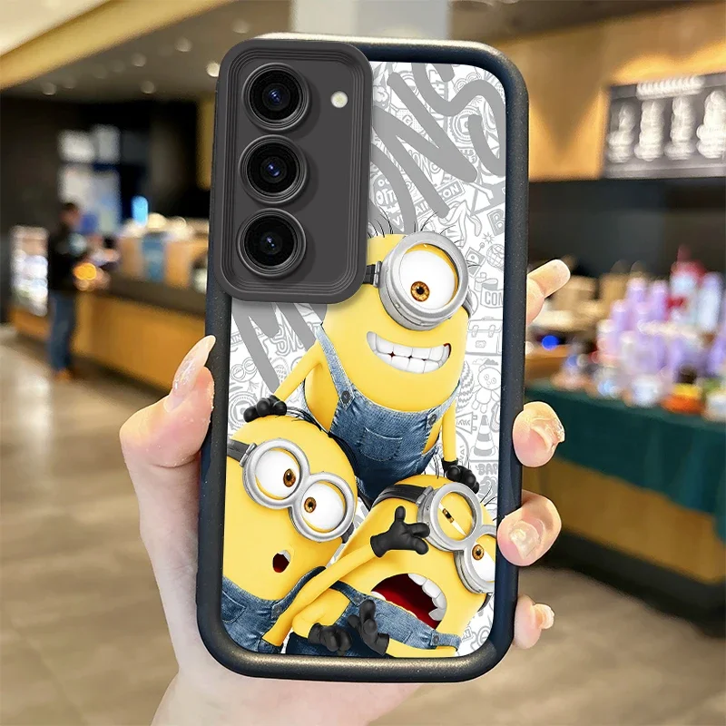 Lovely M-Minions TPU Phone Case For Samsung Galaxy A35 A34 A33 A32 5G A31 A30 A24 A23 A22 A13 A12 A05 A03 Non-Slip Cartoon Cover