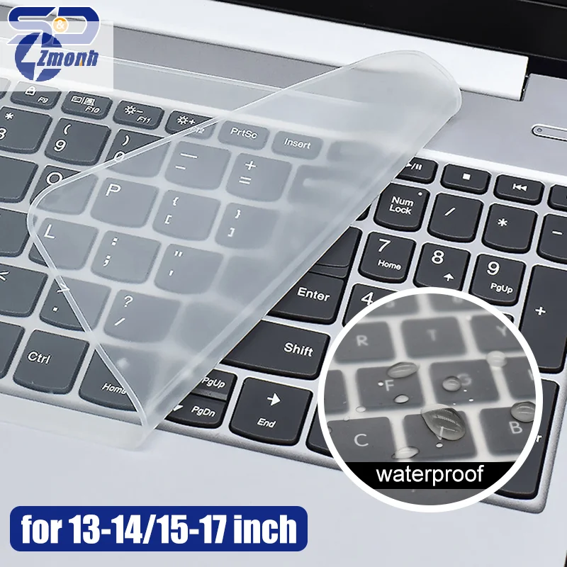 Universal Laptop Keyboard Cover Protector 12-17 inch Waterproof Dustproof Silicone Notebook Computer Keyboard Protective Film