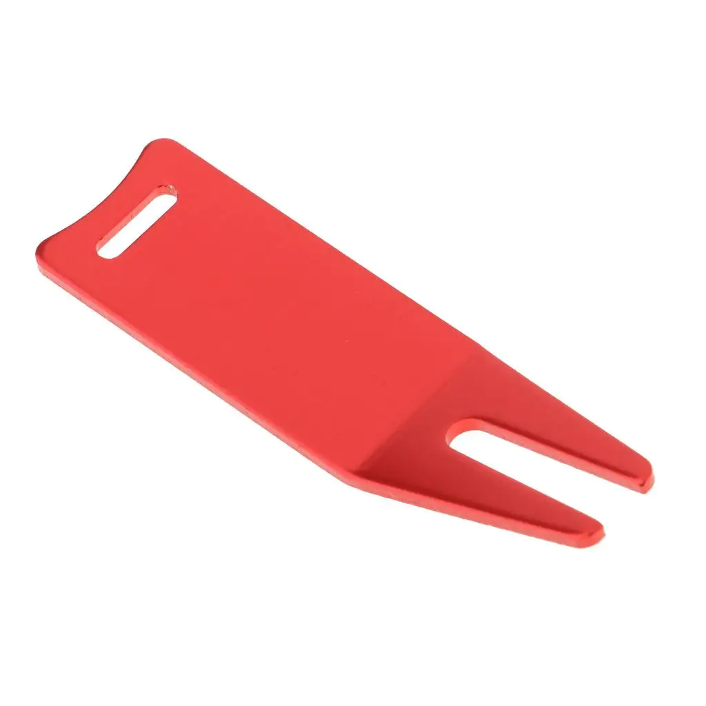 Lightweight Golf Divot Tool Zinc Alloy Prong Lawn Pitch Repair Fork Bright Finish for Quick Course Maintenance