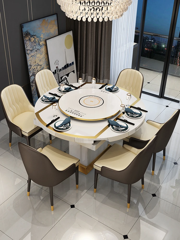 

Современная минималистичная и роскошная индукционная плита с телескопическим ремнем, небольшой обеденный стол со регулируемым кругом, многофункциональная.