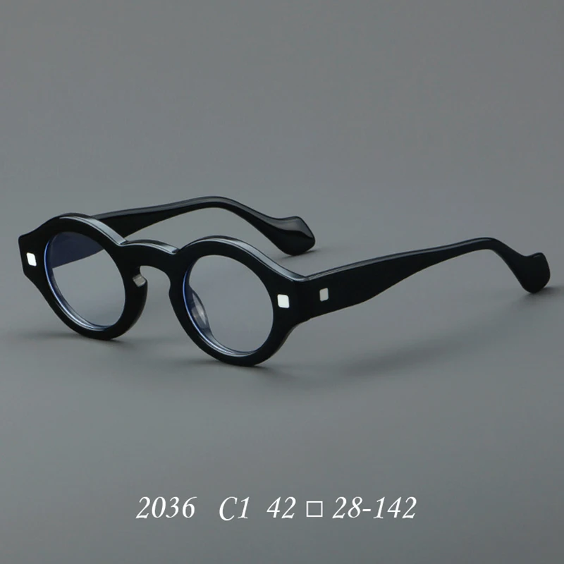 

Niche retro thickened literary round glasses frame male small frame Japanese design optical prescription myopia glasses female