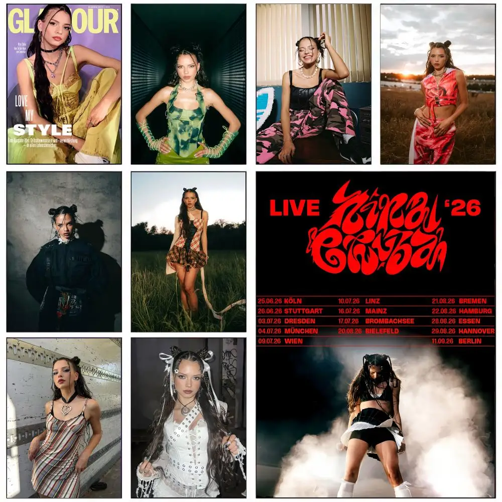 

Singer N-nina Chuba Poster For Office Bedroom Coffee Home Decor Durable Waterproof Aesthetic Stickers Wall Art HD