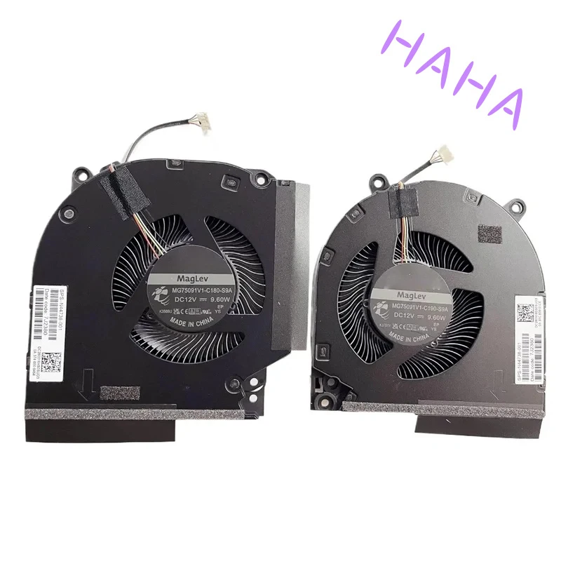 H+ CPU GPU Cooling Fan for HP Victus 9 16-R TPN-C169 N44738-001 MG75091V1-C190-S9A MG75091V1-C180-S9A DC12V 9.60W
