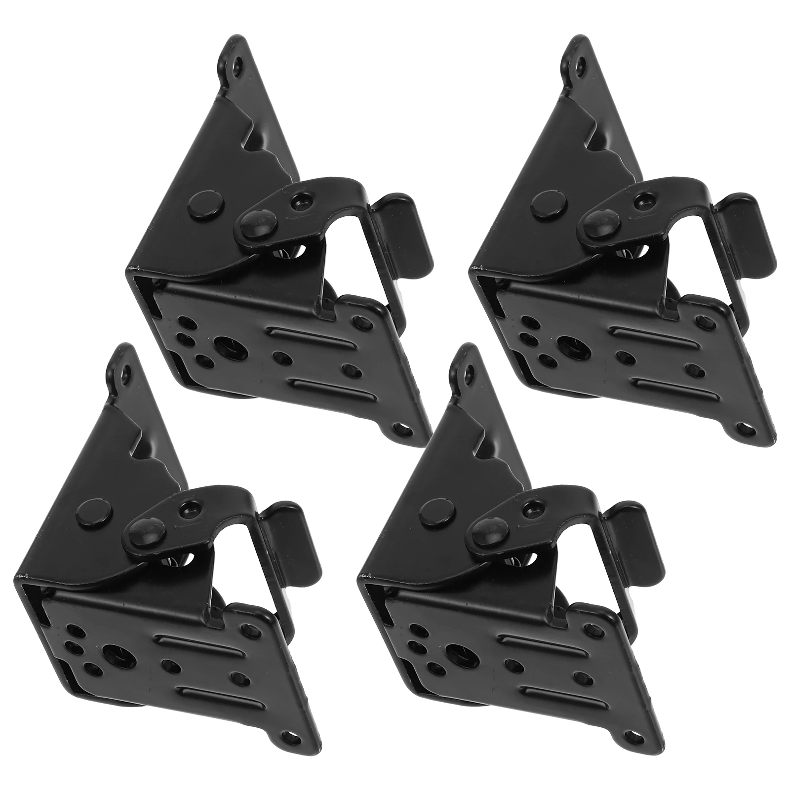 

4 Pcs Folding Hinge Spring Leveler Table Top Iron Foldable Hinges niture Leg