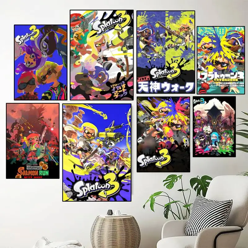 Game Splatoon 3 POSTER Prints Wall Painting Bedroom Living Room Decoration Home