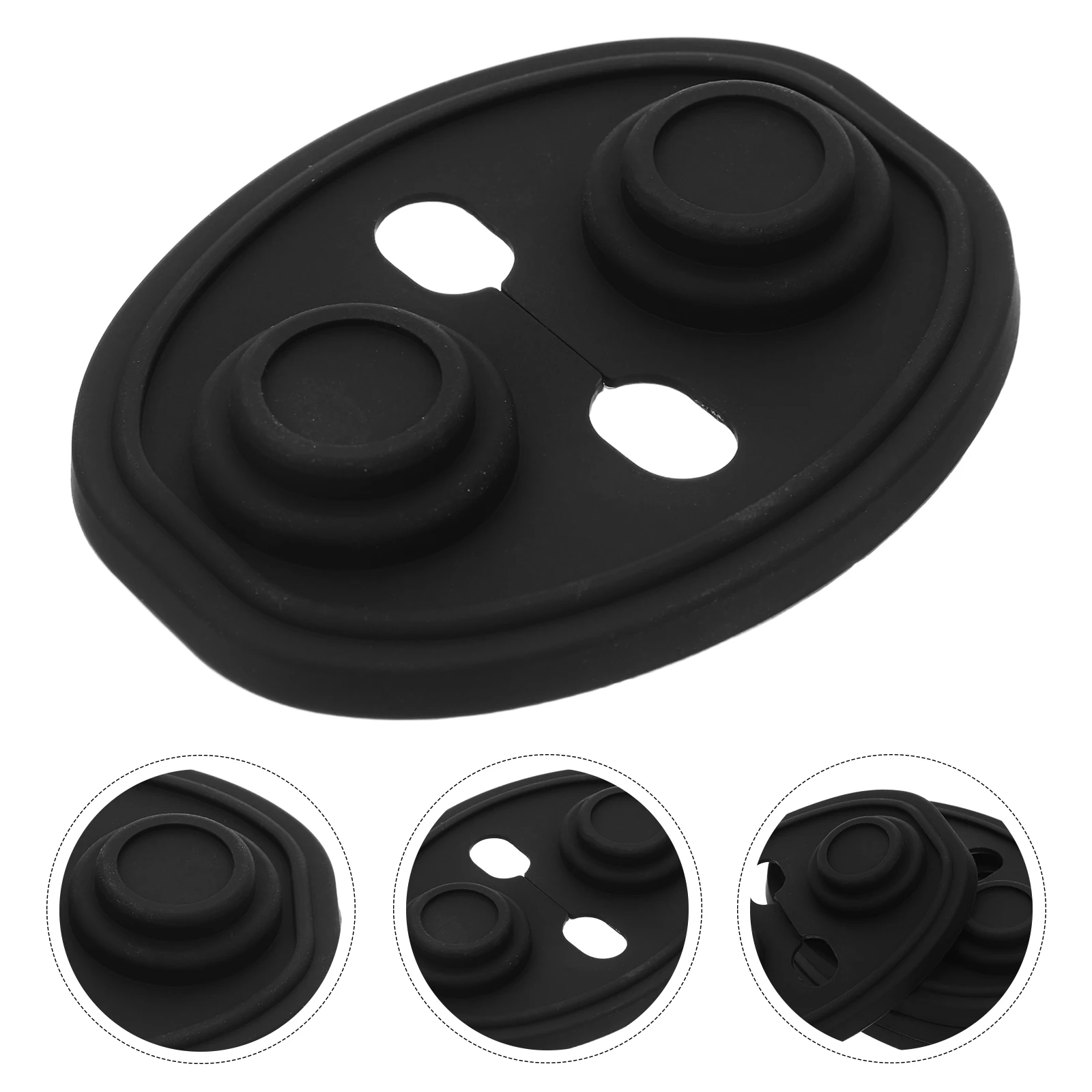 

8pcs Silicone Door Latch Cover Car Door Lock Protector Noise Reduction Adhesive Black Lock Stopper Waterproof