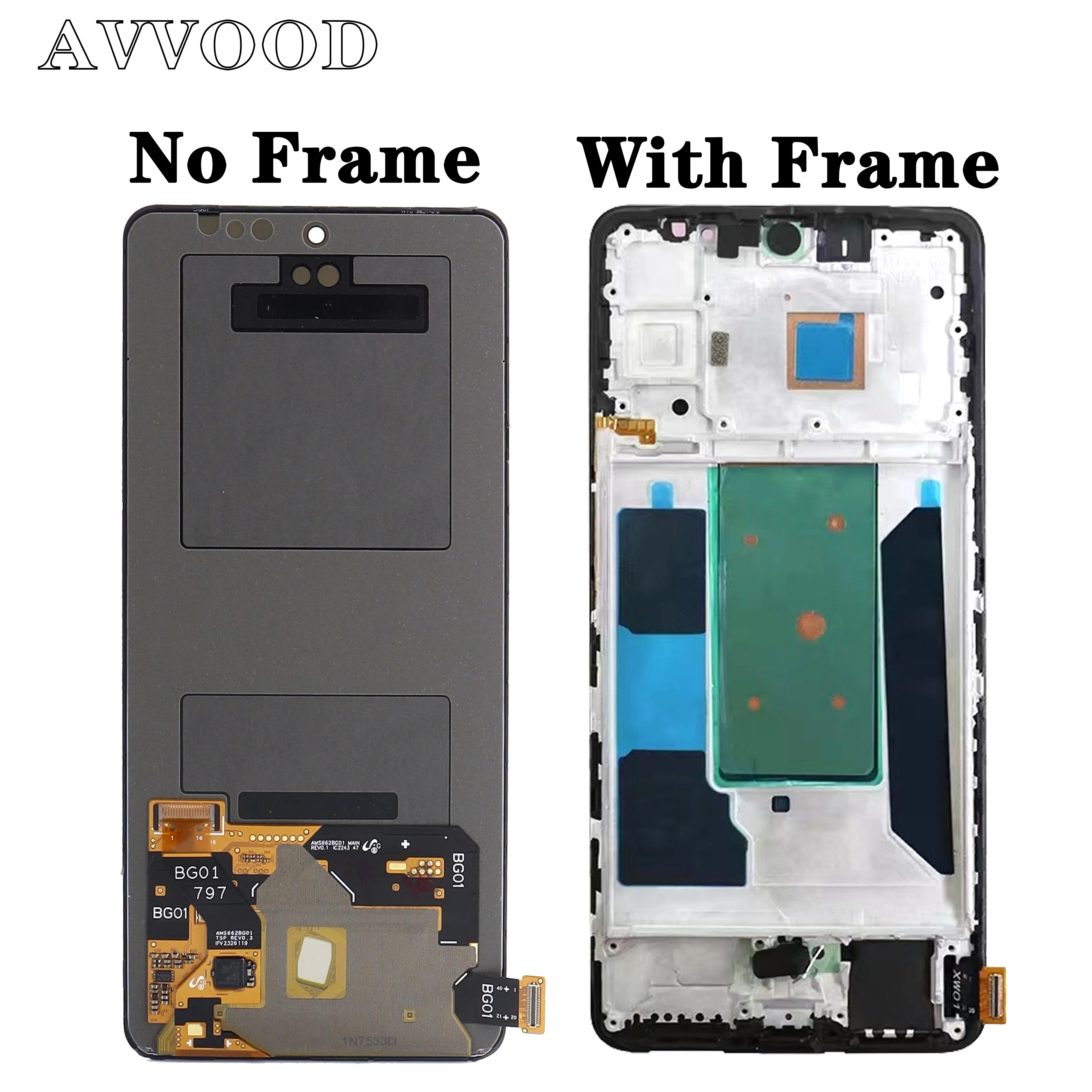 OLED LCD For Vivo V27E LCD V2237 Display With Frame Screen Touch Digitizer Panel Assembly Replacement  For Vivo V27E LCD 6.62