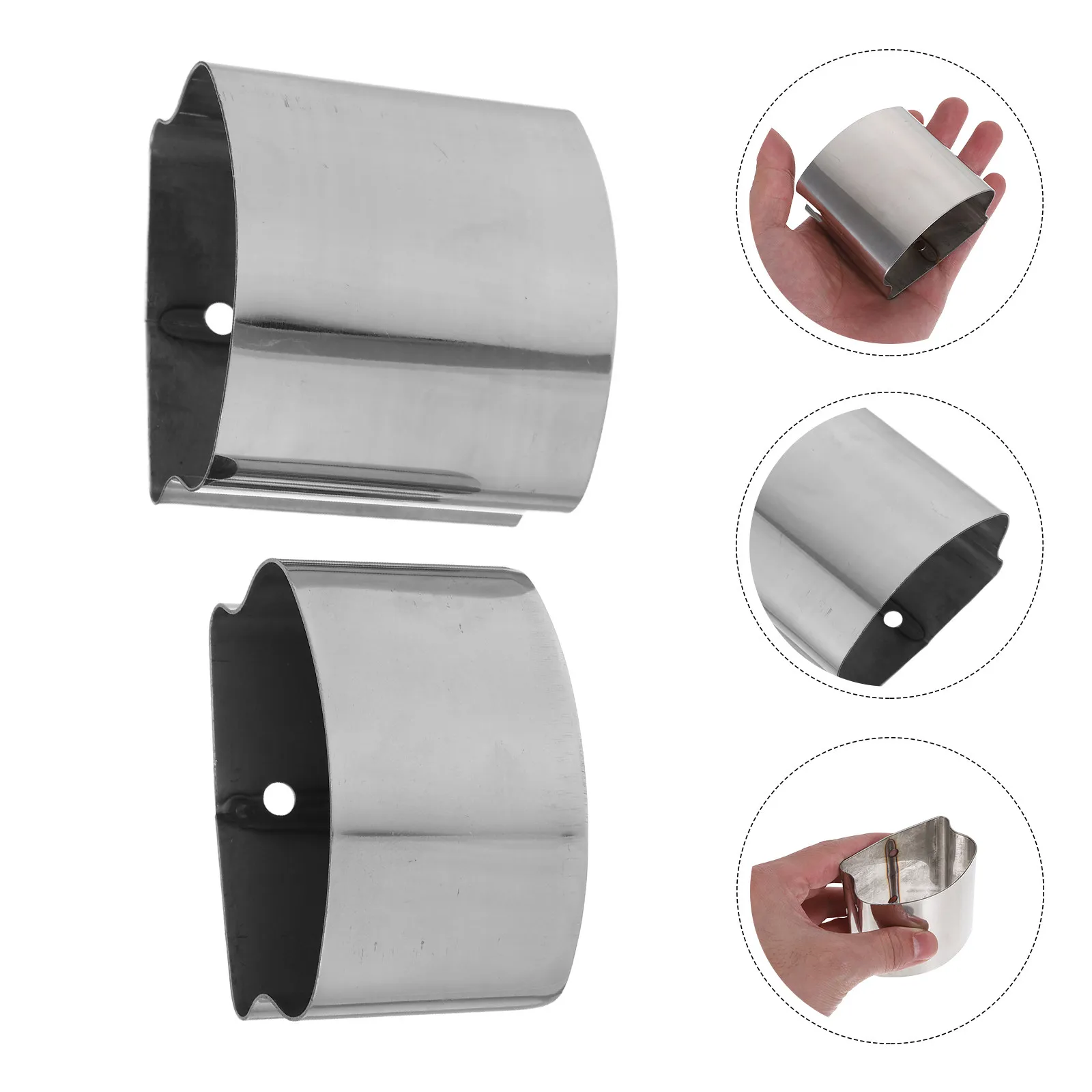 Metal Handrail End Cap Universal Fit for Stainless Steel Railing Staircase Handrail Cover Dustproof Protection Modern Decorative
