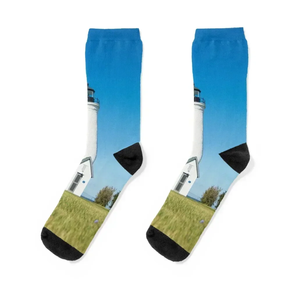 

Blue Skies Series, Image I Socks anti slip football hockey funny gifts colored Socks Man Women's