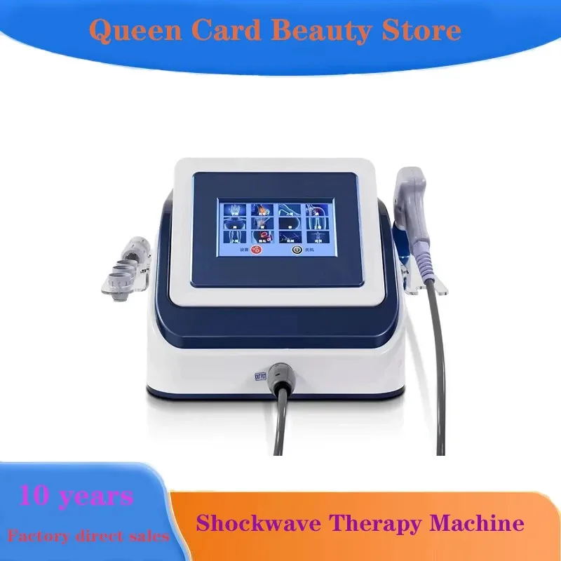 Electromagnetic Shock Wave Therapy Device - Professional Body Physiotherapy Instrument with Multiple Shockwave Heads