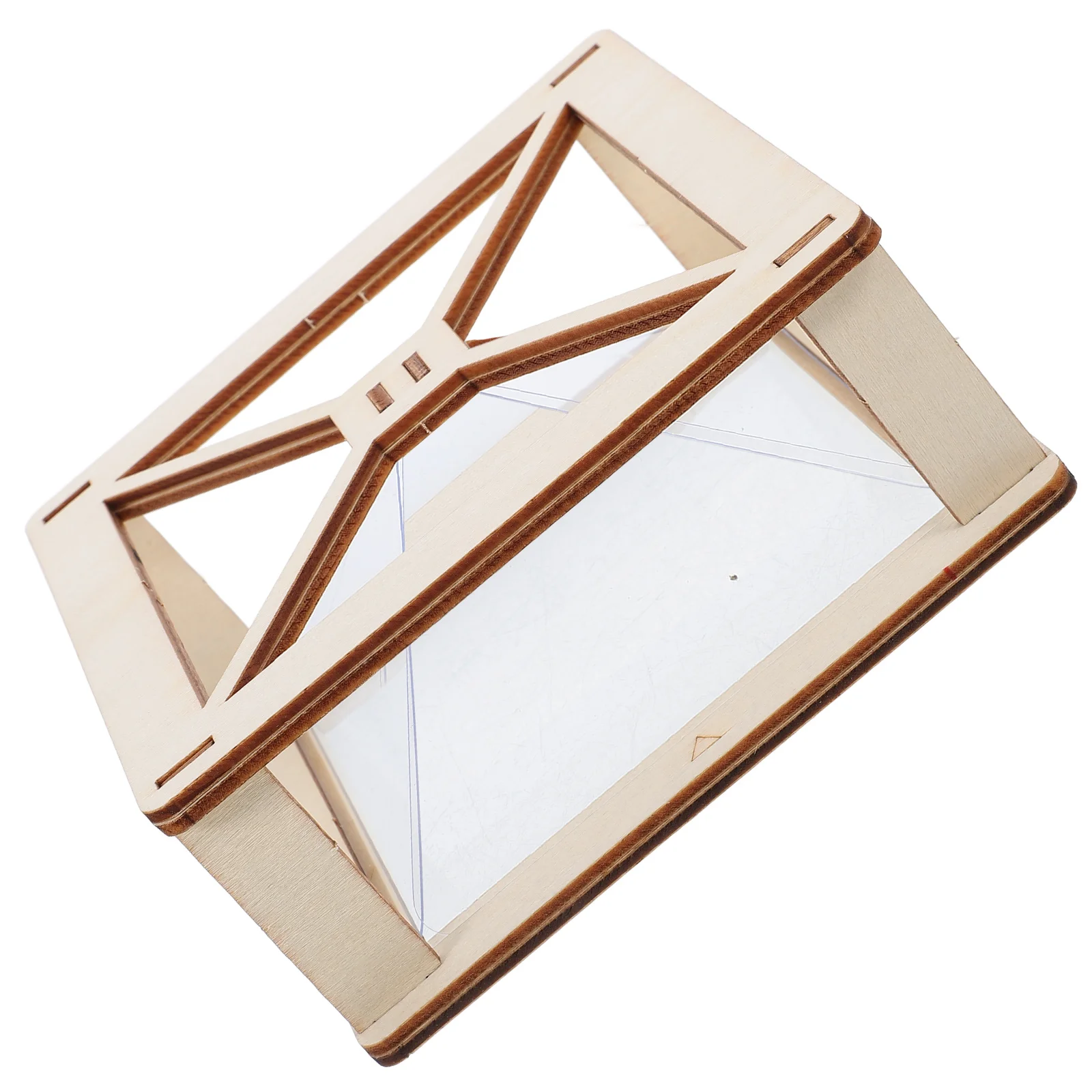 

3D Holographic Projection Teaching Tools Projector Toy Diy Material Package Taste Wood Wooden