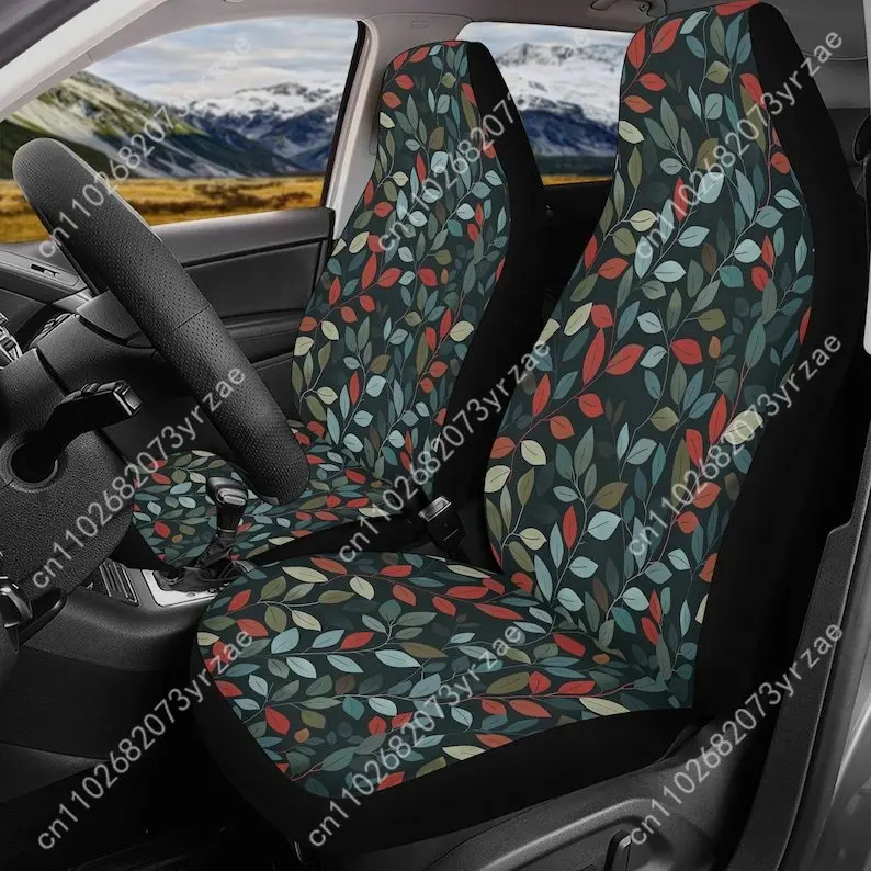 

Forest Leaf Car Seat Covers Universal Environmentally Friendly Interior Decorations Comfortable Breathable Car Seat Covers