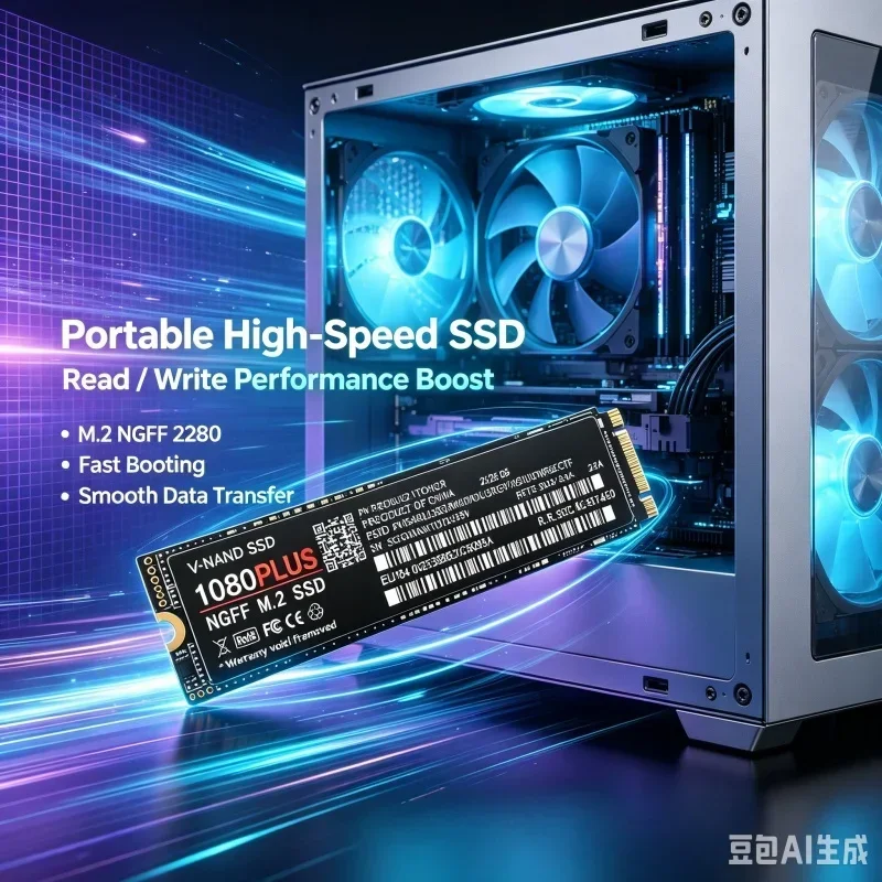 1080 PLUS M.2 NGFF NVMe SSD,PCIe4.0 2280 Internal SSD,500GB/1TB/2TB/4TB High Speed Storage for Laptop & Desktop PC