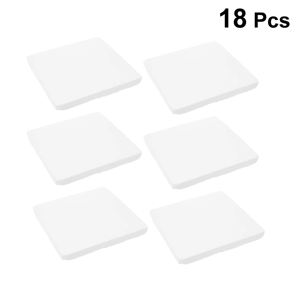 18pcs White Boards Anti Pressure Pads Smooth Absorption Brick for Home Shop Block Sheets