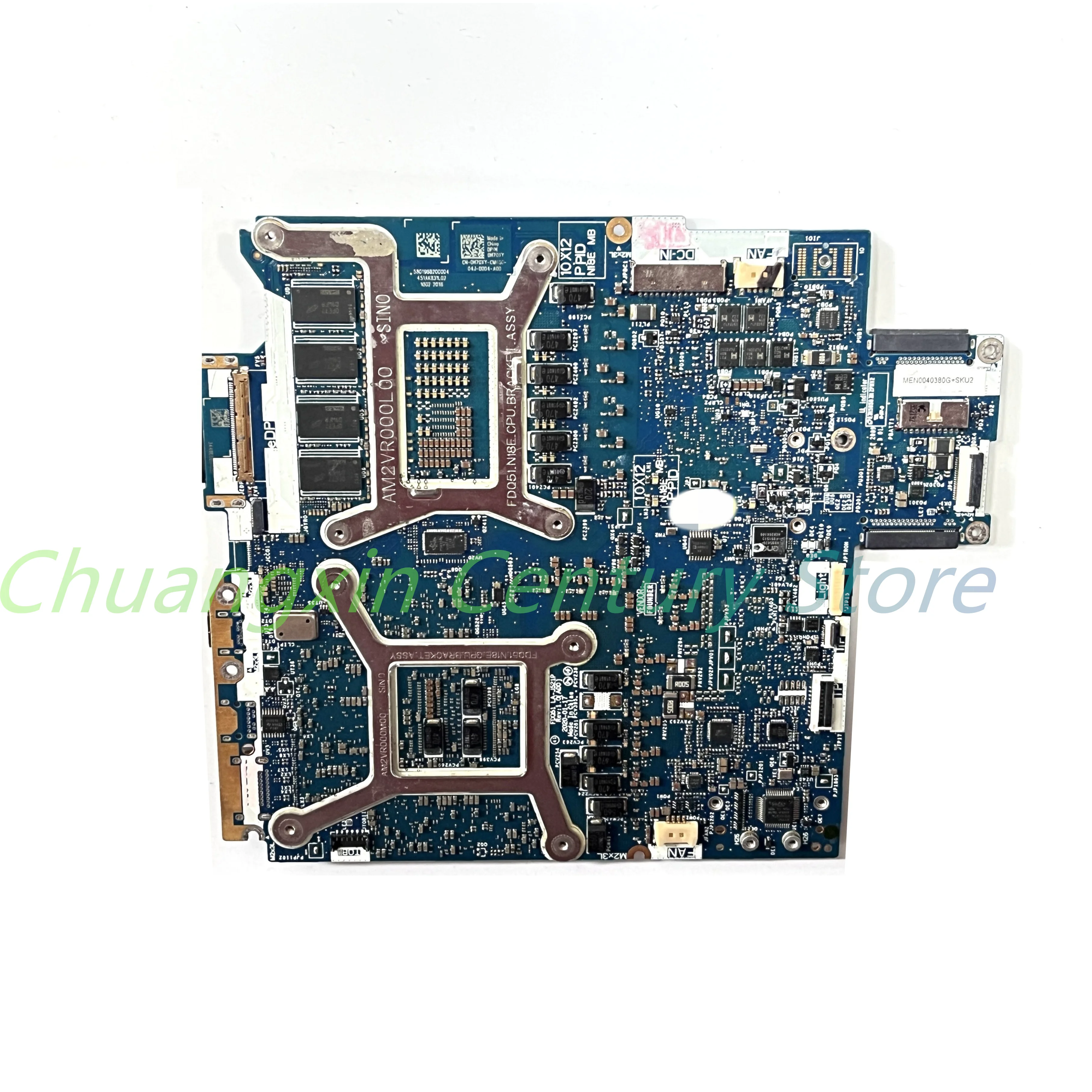 For Dell Alienware M17 R3 Laptop motherboard LA-J521P with CPU:I7-10750H GPU:RTX 2060 6G/RTX2070 8GB RAM 16G 32G 100% Tested