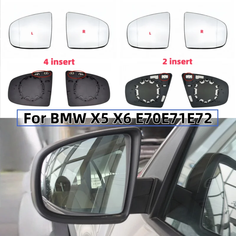 

For BMW X5 X6 E70E71E72 mirror rear-view mirror glass heating Car Side Heated Mirror Glass part