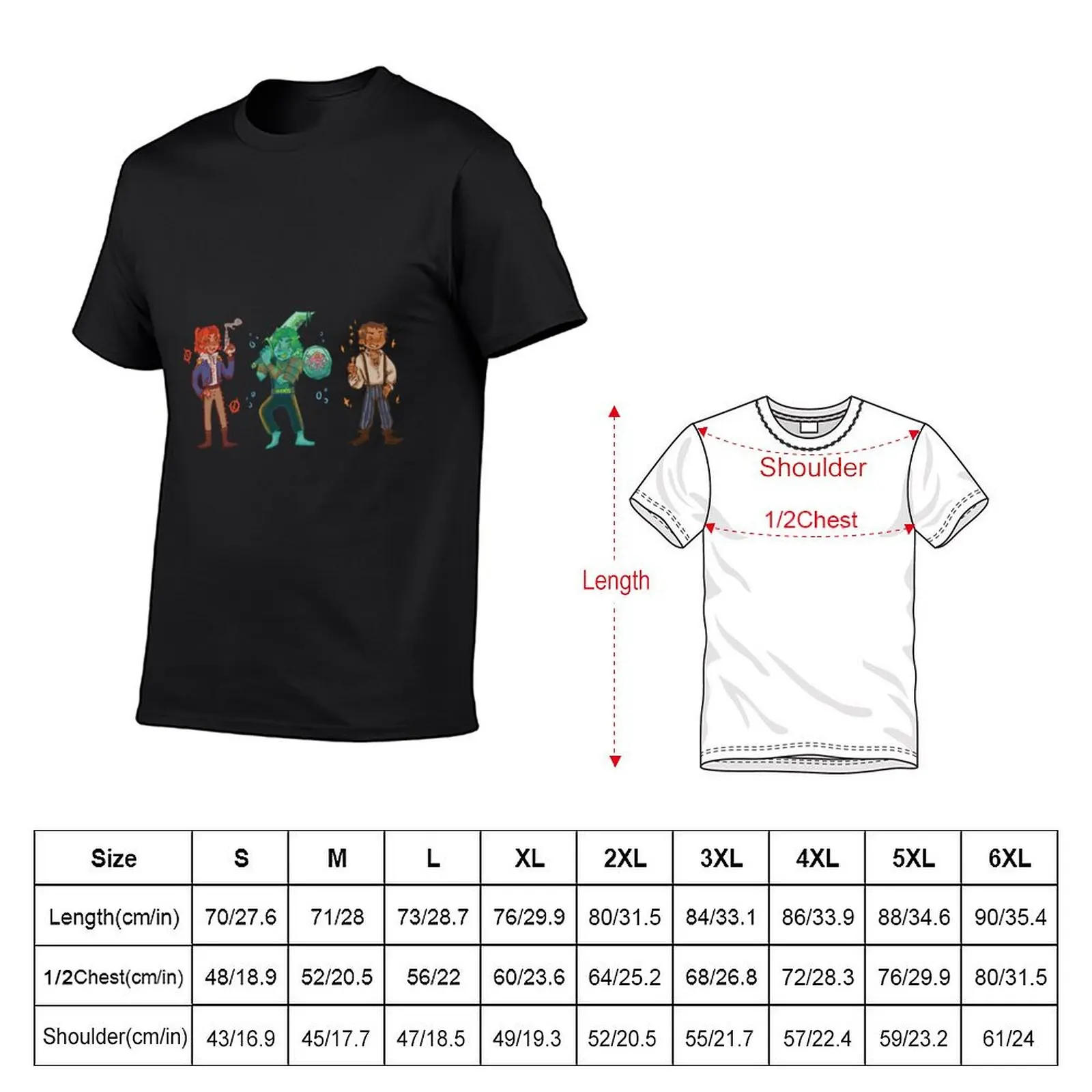 JRWI Riptide pirates sticker set2png T-Shirt quick drying blue archive cotton graphic tees men t shirt