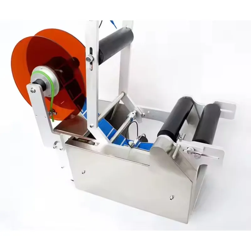 Semi Automatic Labeling Machine Desktop Manual Sticker Small Round Glass Bottle Self Adhesive Labeling Machine