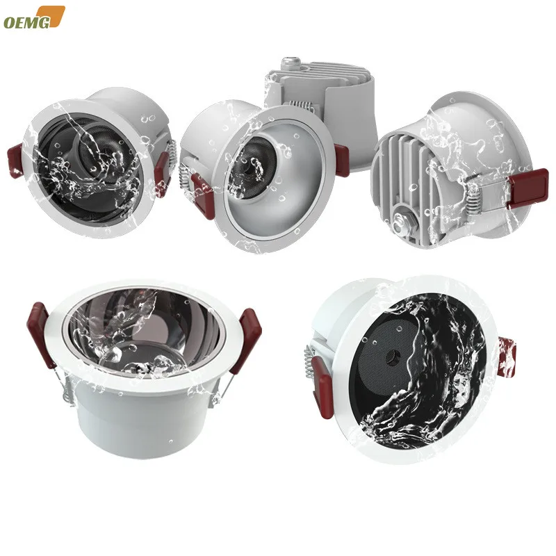 

Embedded IP65 waterproof downlight LED spotlights for bathroom kitchen balcony AC85-265V9W12W15W18W20W25W30W household lighting