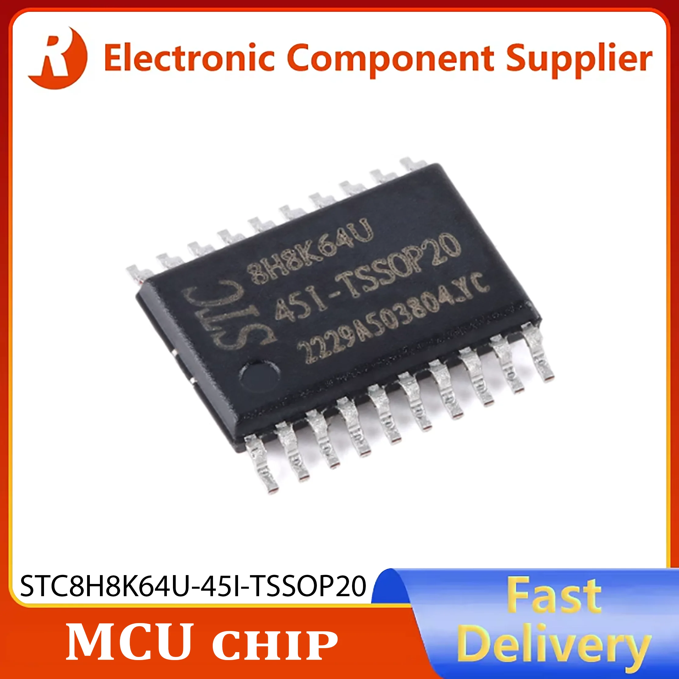 10pcs Original genuine STC8H4K64TL-45I-TSSOP20 1T 8051 microcontroller MCU chip instock