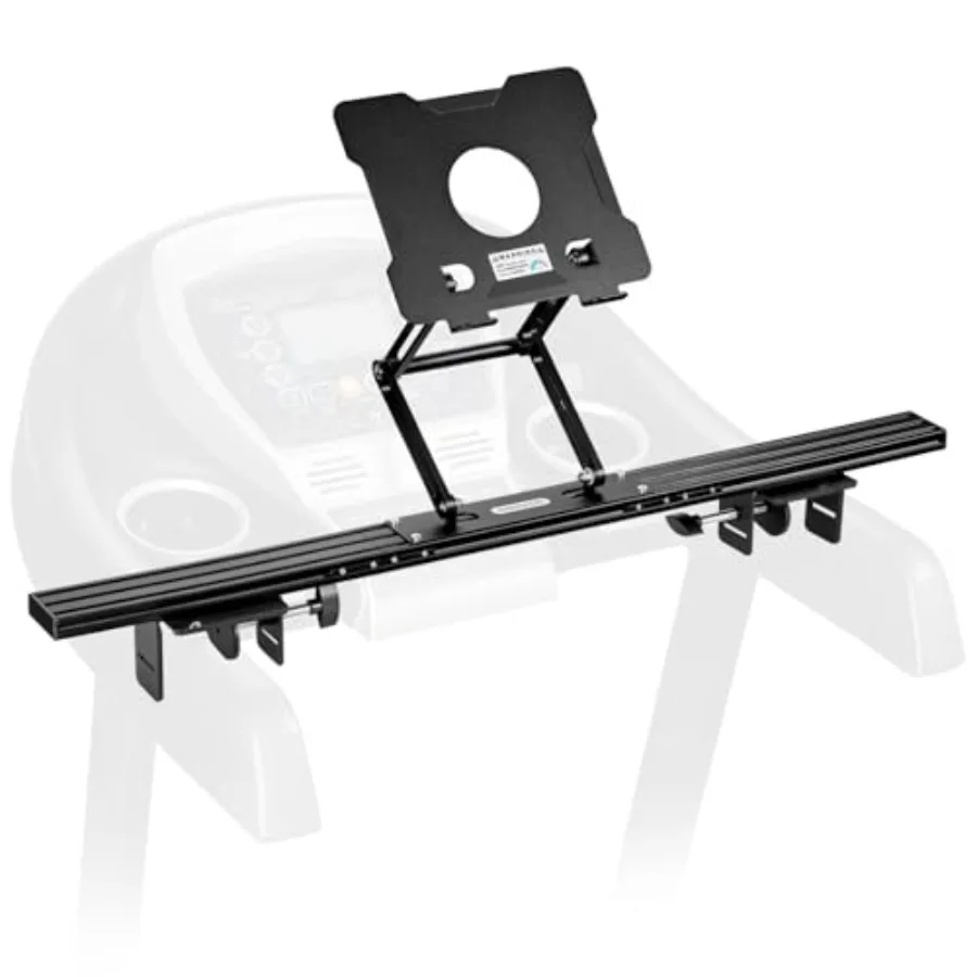 

Treadmill Desk Attachment Universal Adjustable Height Width Aluminum Laptop Stand for Treadmill Basic Version No Tray Included
