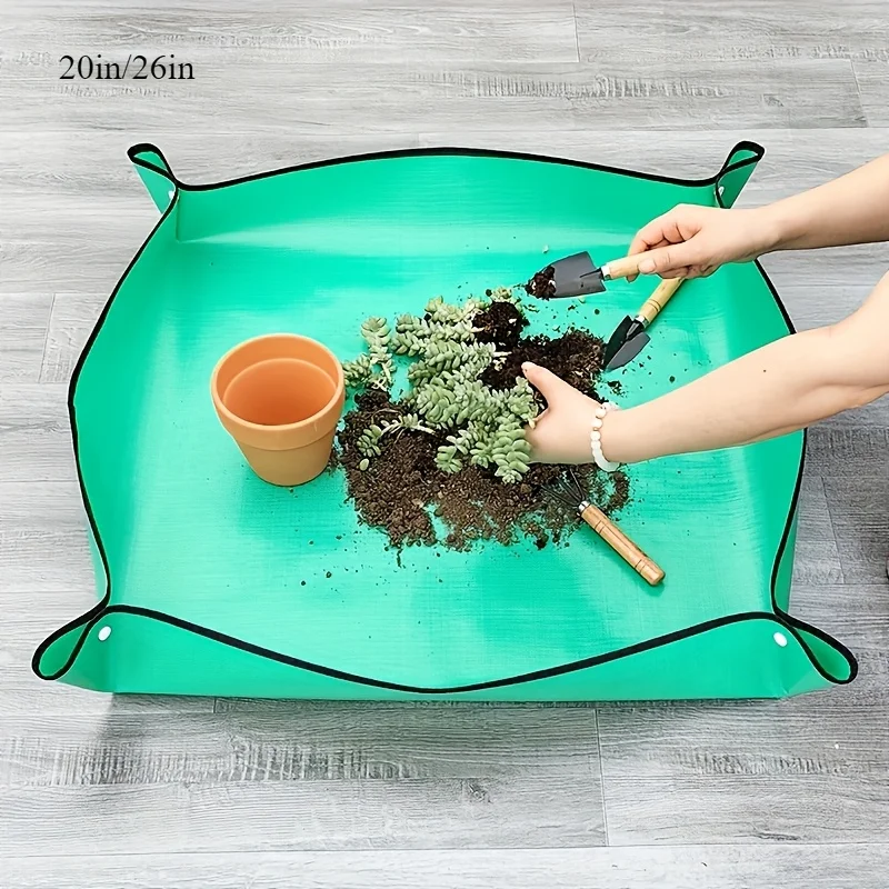 20in/26in PE Plant Regeneration Mat, Waterproof Transplanting Mat, Indoor Succulent Potting Mat, Portable Gardening Mat