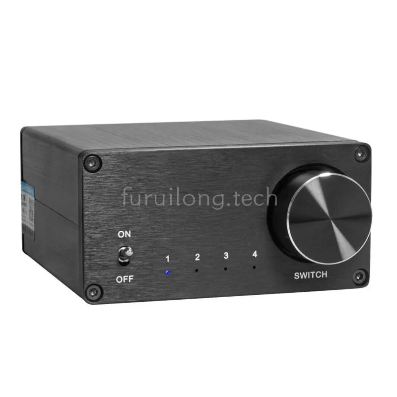 

4 In 1 Out Audio Switcher Stereo Audio Signal Selector with Lossless Sound Quality
