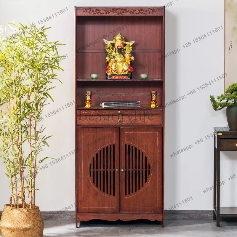 PG    Altar Incense Case for Home Use, Buddha Shrine Cabinet, God of Wealth, Bodhisattva, Buddha Statue Offering Table