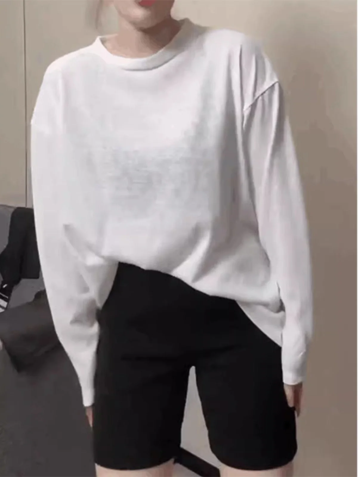 Cintura alta elástica fina ort calças de ciclismo das mulheres verão se bot commute sle versão coreana ket detalhe