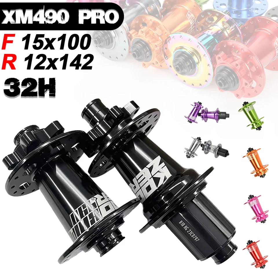 KOOZER XM490 PRO 32 Holes Mtb Hubs Thru Axle 12x142 Rear Hub
