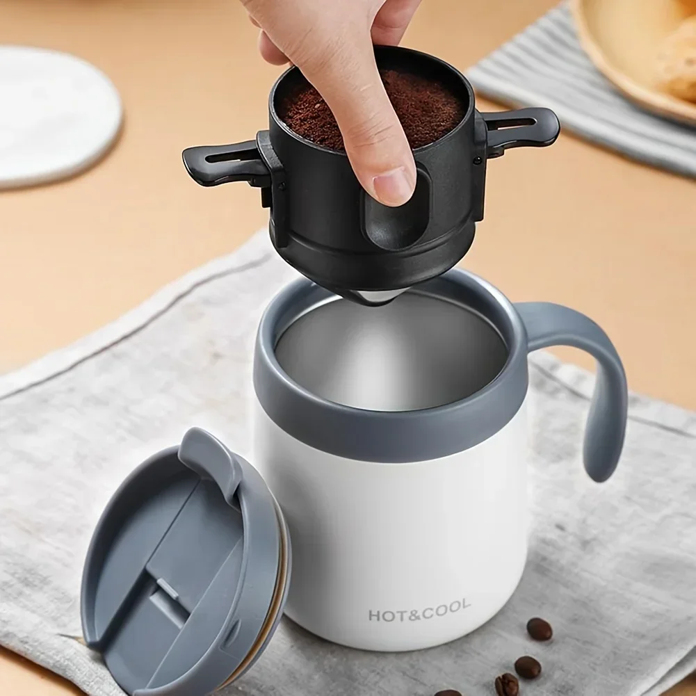 Coffee Maker Portable Pour Over Coffee Maker Set With Stainless Steel Coffee Mug Collapsible Pour Over Filter For Travel