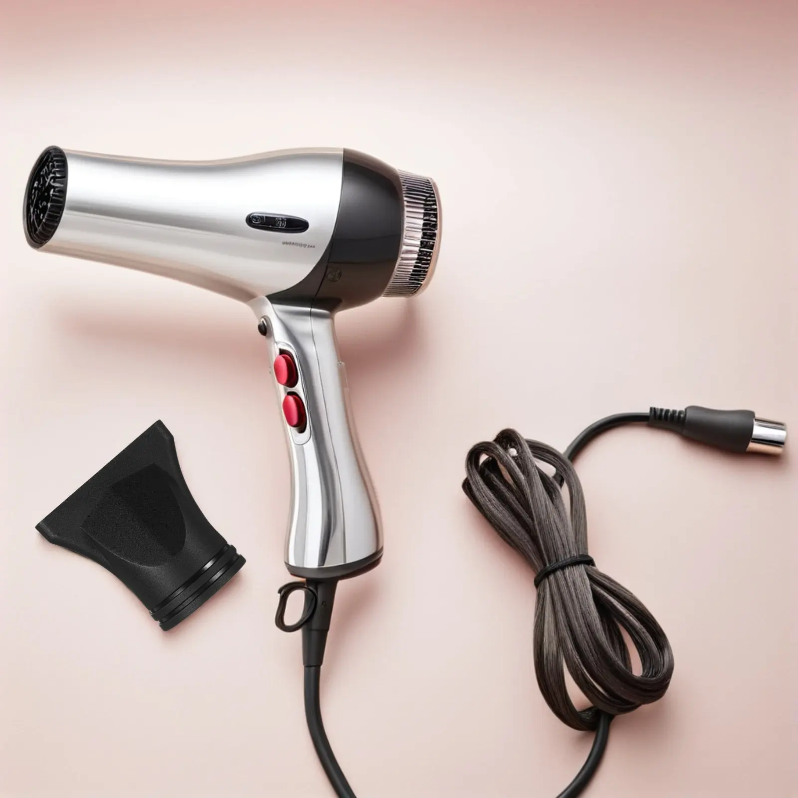 5Pcs Hair Dryer Nozzle Set Salon Styling Concentrator Diffuser Curly Hair Attachment Universal Fit for Most Blow Dryers
