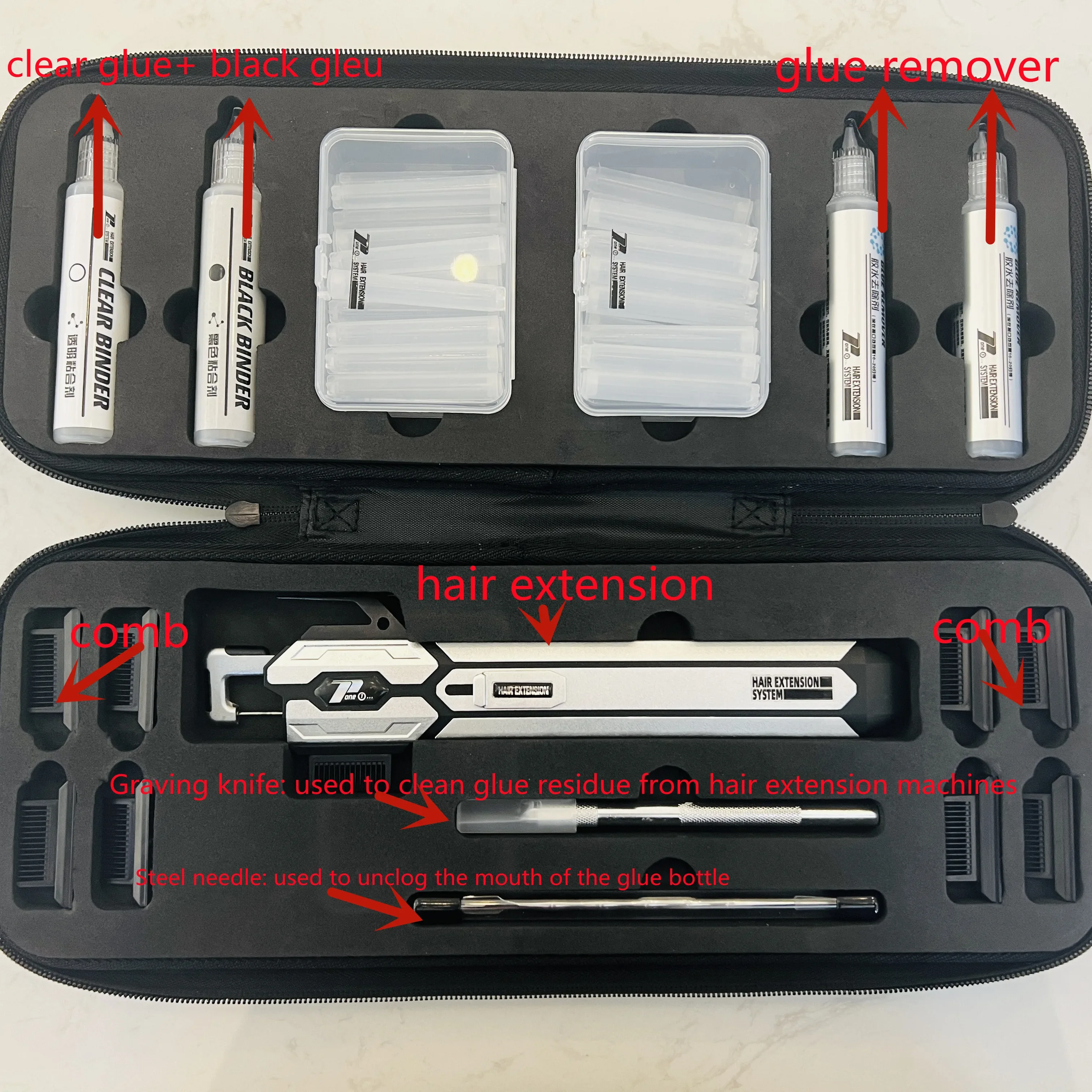

Simpler No-trace Hair Extension New Tech Comb Machine Tool Vendors Human Hair Extension Comb Machine Human Hair Extension Kit
