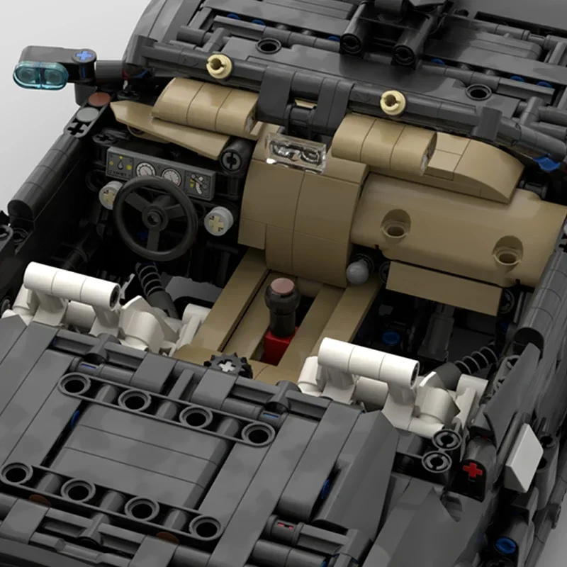 Moc Building Bricks Car Model Mini Supercar MK1 Technology Modular Sports Car Blocks DIY Set Assembly Christmas Gift