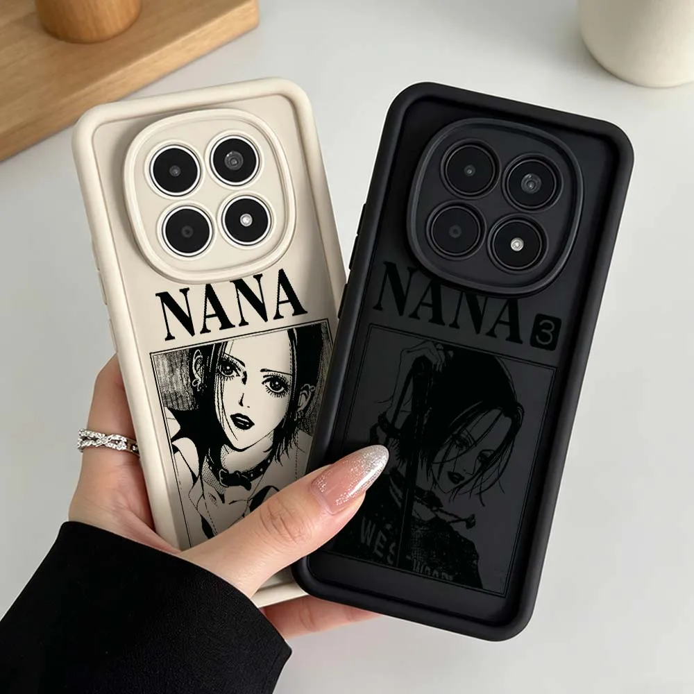 Anime NANA Fashion Phone Case For Xiaomi Redmi Note 15 14 13 12 11 10 14S 11S Pro Plus 5G Eye Ladder Silicone Cover