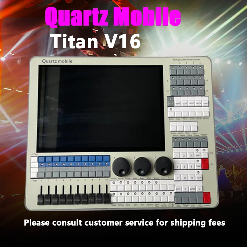 

Mini Quartz Mobile Titan DMX Console, Stage Lighting Controller, Console Stage Lighting Controller Package Airspace Box