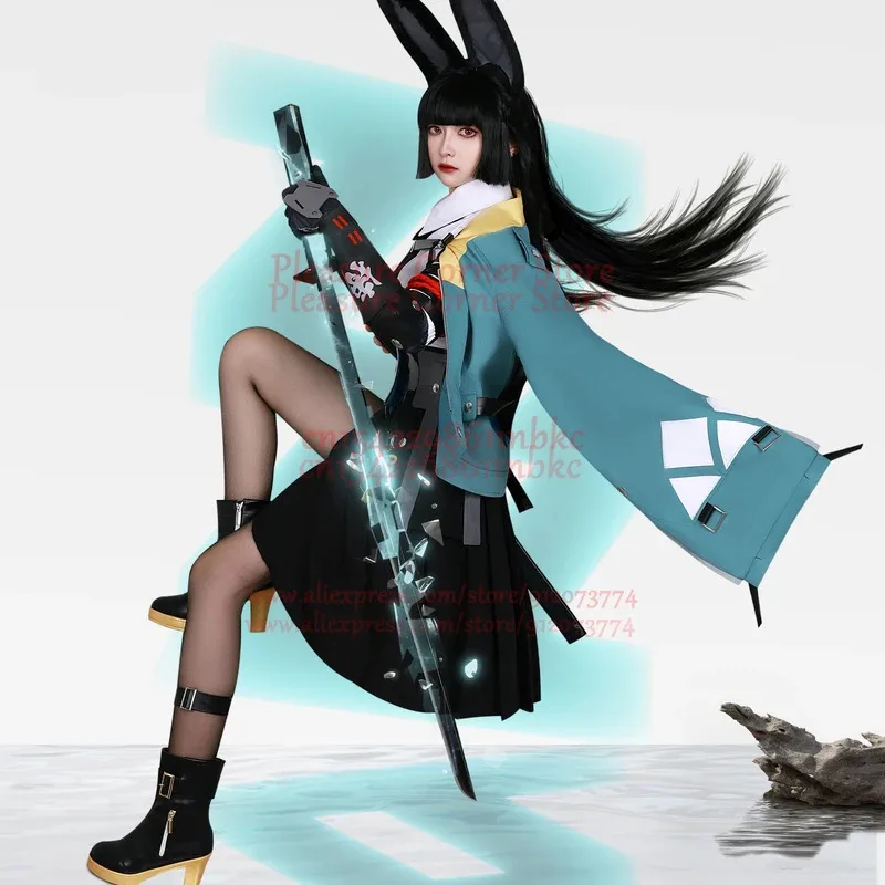 

NewXS-3XL В наличии Game Zenless Zone Zero Hoshimi Miyabi Косплей Полный костюм для фета Костюм Платье Парик Обувь Propb; 3's, 6.e;