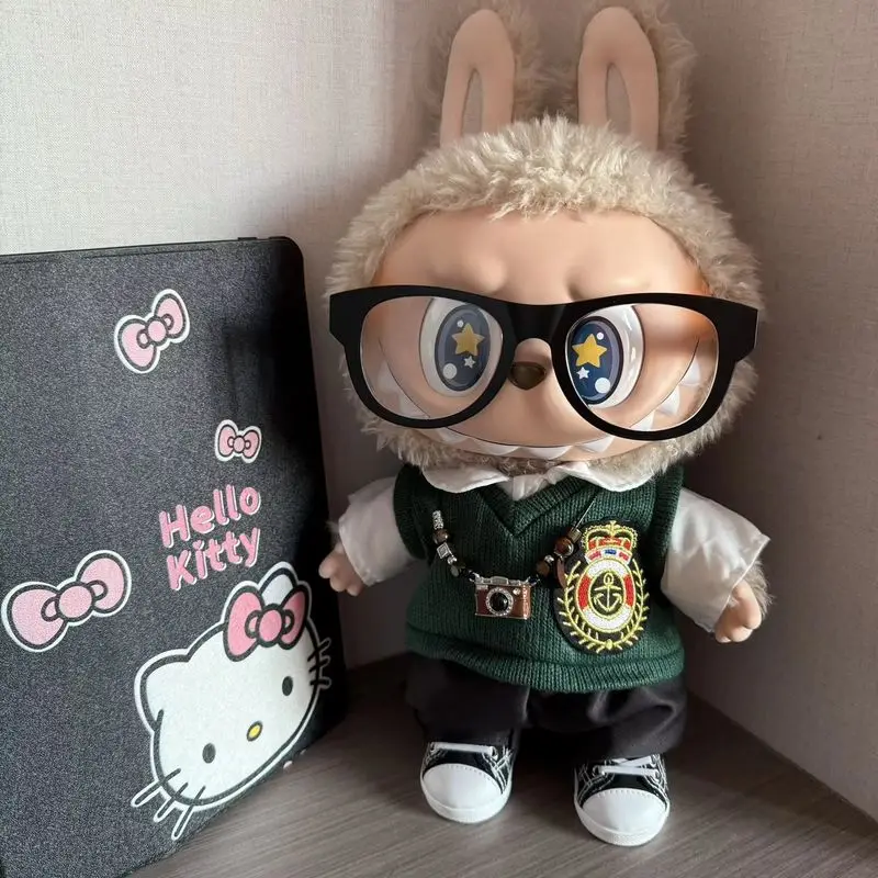 

Костюм для куклы Лабубу 38 см: Наряд на Хэллоуин, модный комплект для отдыха, аксессуары для кукол, подарок, полностью ручная работа