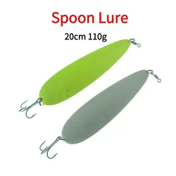 110g Big Spoons Lure Hard Bait Spinner Spoon Metal Sinking Wobbler Trolling long casting Salt Water Fishing Strip bass tuna lure