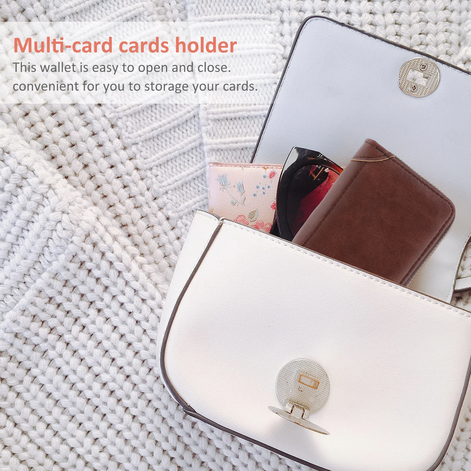 1 Buah Dompet Kopi Tahan Lama Pemblokir RFID dengan Ritsleting, Lipat, Kapasitas Besar, Kantong Koin, Penyimpanan Sertifikat
