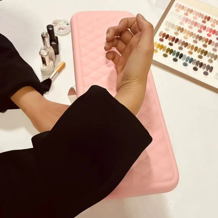 New Ultra-Soft Manicure Armrest Support with Memory Foam and Leather, European and American Style Large Hand Pillow Armrest,