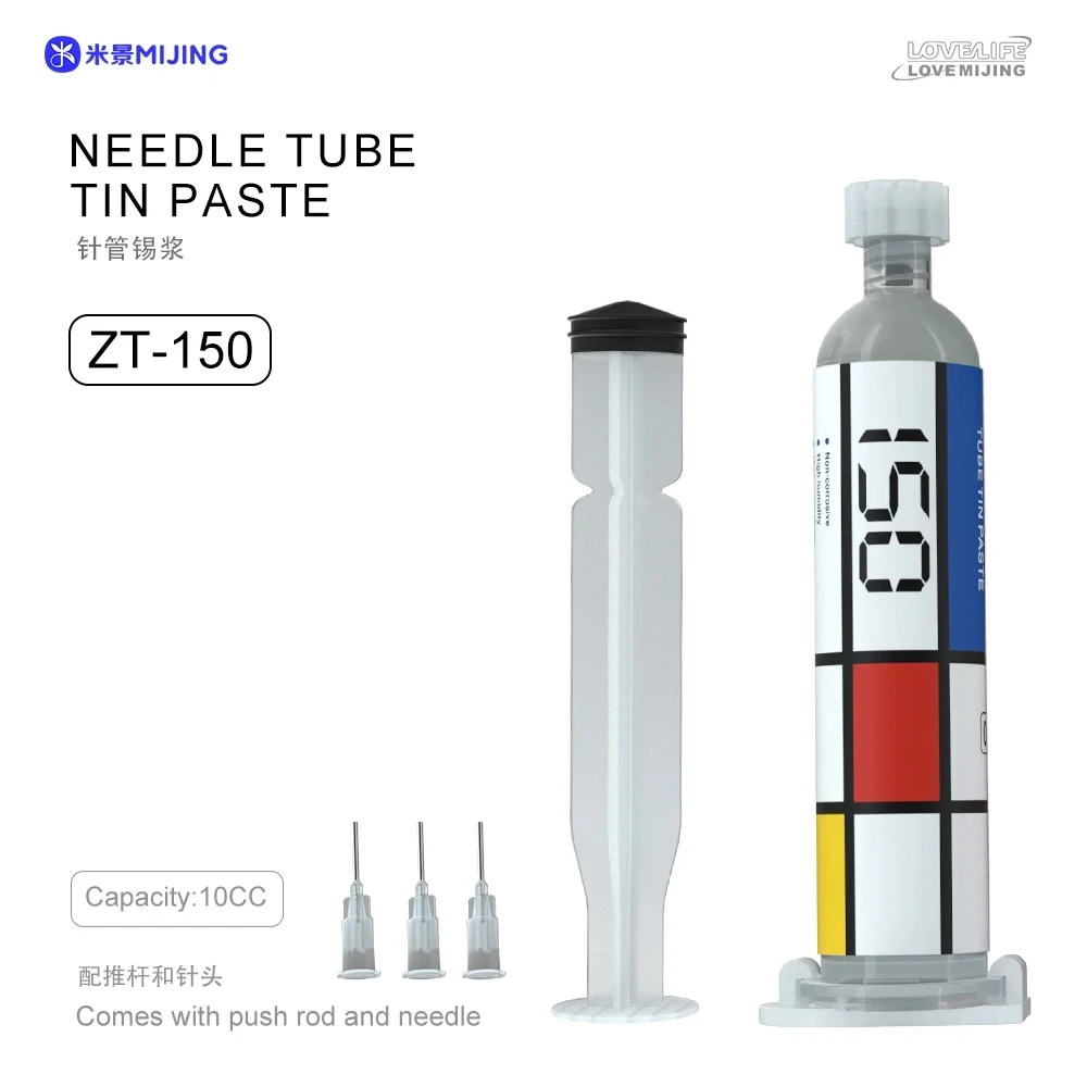 Mijing Solder Paste,138/150/183/199/217°C, Liquid Soldering, Welding Paste For Electronics, BGA, SMD, IC, PCB, HDMI Repairing