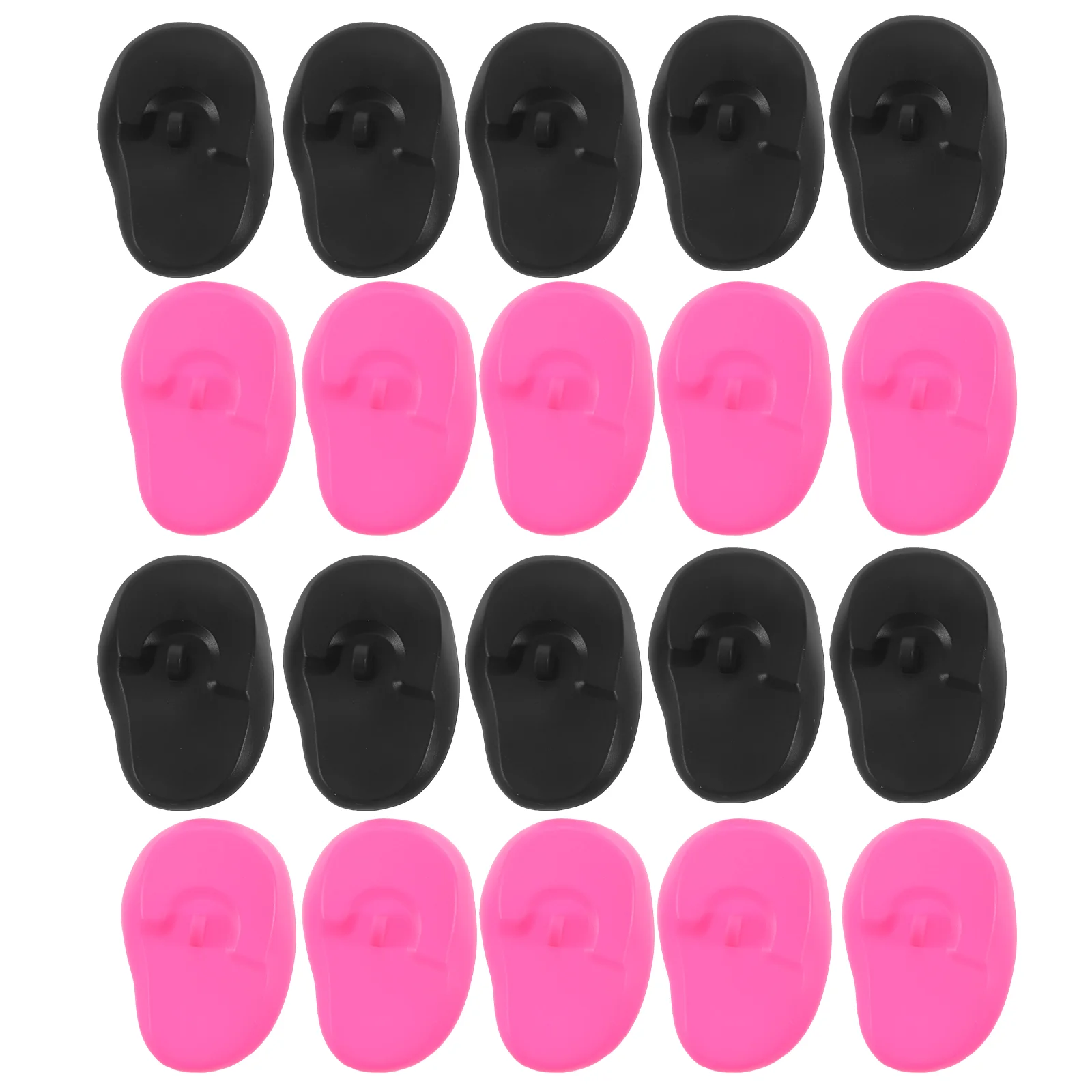 

10 Pairs Oiling Ear Covers for Salon Silicone Protectors Hair Dye Dryer Heat Dyeing Muffs