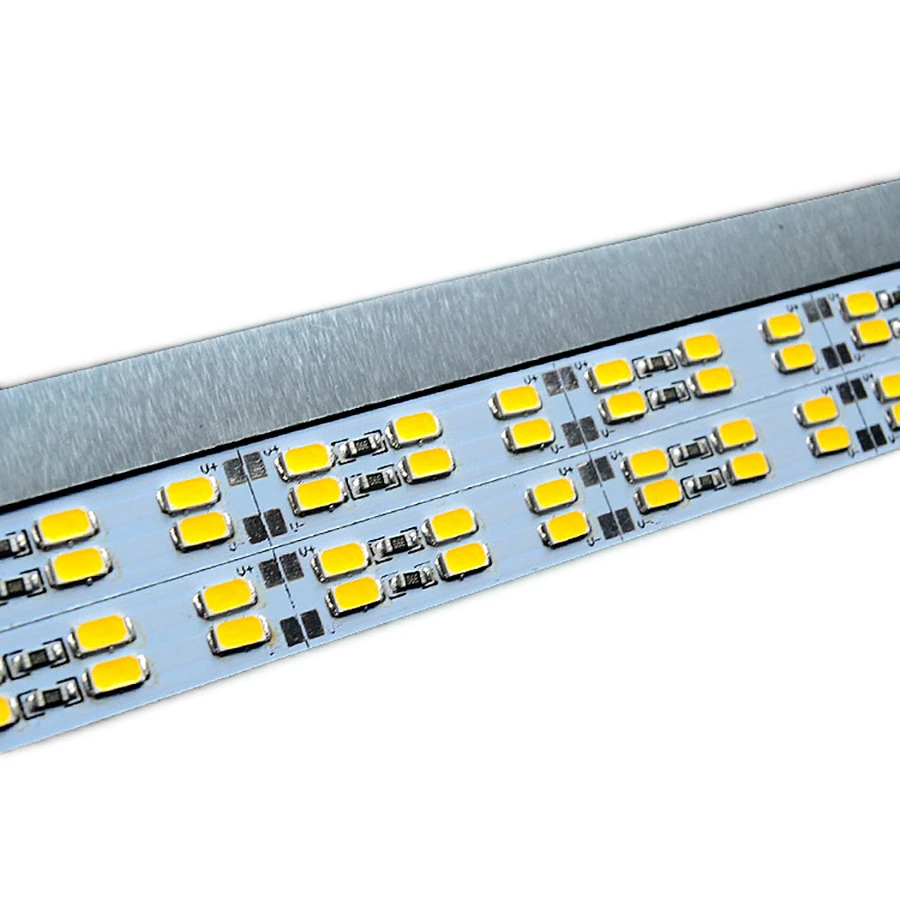 100M 12V 24V 5730 Rigid Light LED Bar Double Chip 50Cm 100CM 144Leds/M 4000K Hard Strip Warm Cool White