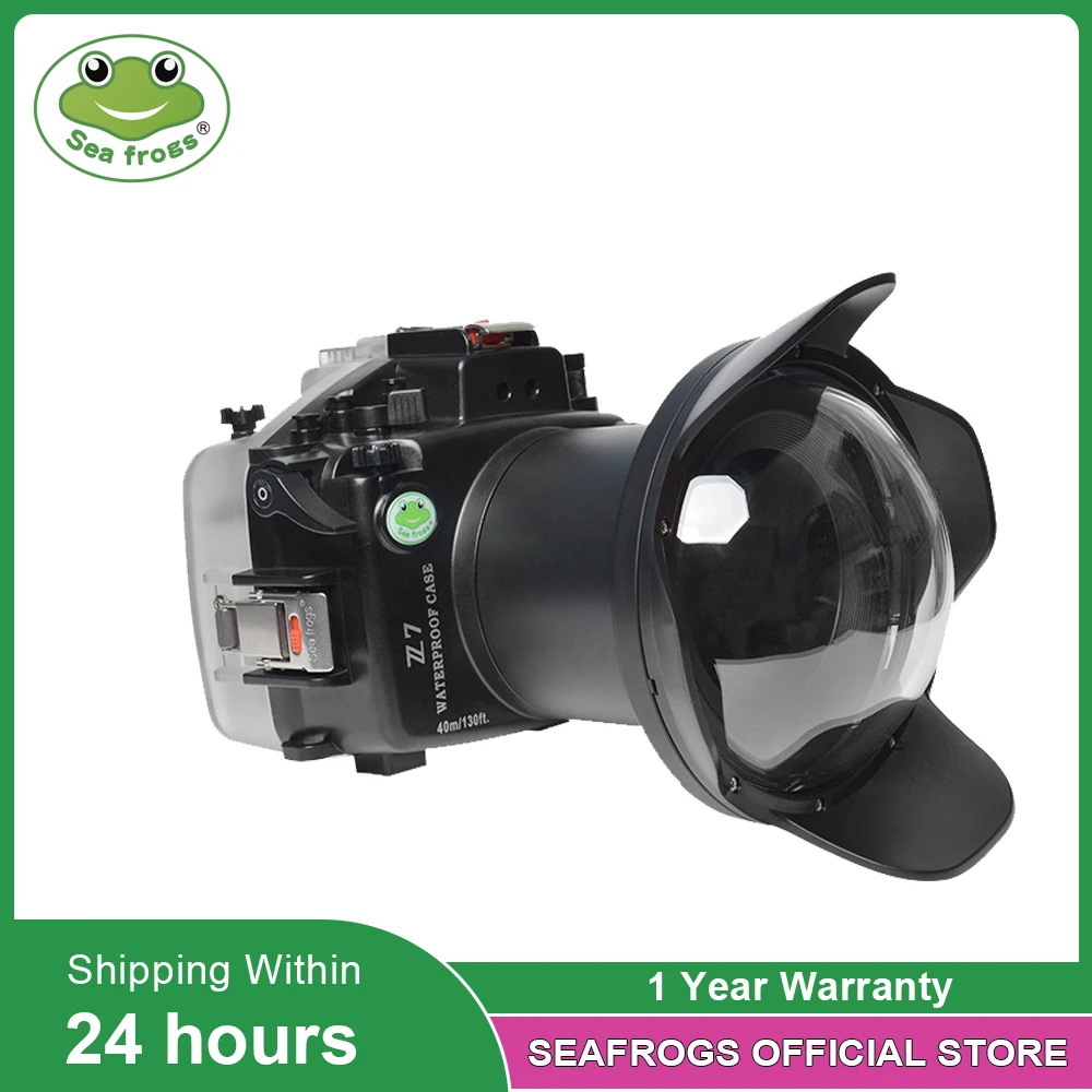 Seafrogs IPX8 Waterproof 130fit/40m Professional Camera Housing For Nikon Z7 24-70mm 16-35mm 8-15mm Surfing Swimming Diving Case